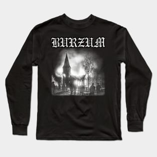 Burzum Church Burning | Black Metal Long Sleeve T-Shirt